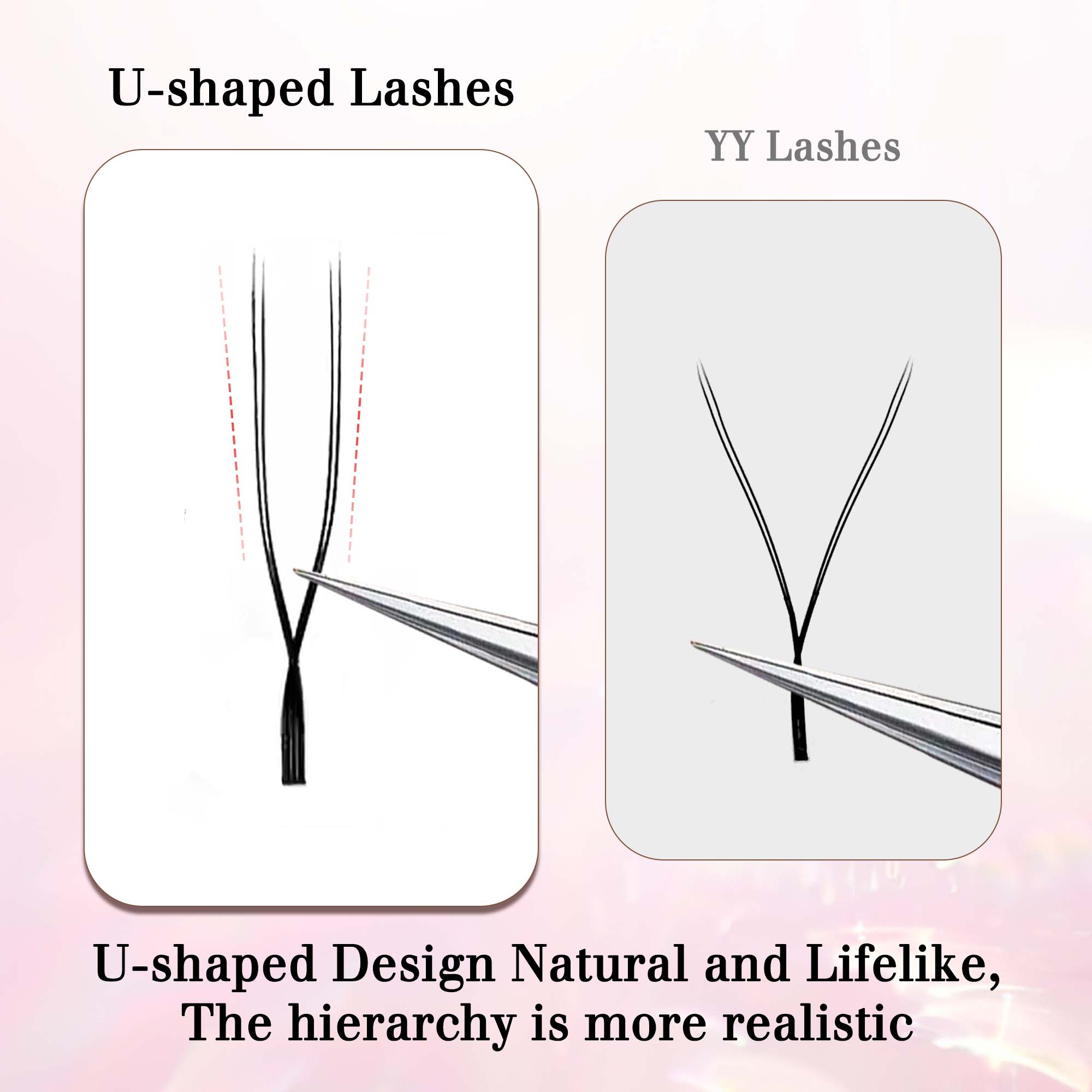 CoMango Bulu mata U YY ekstens - Eyelash Extension Human Hair ulasan dan harga