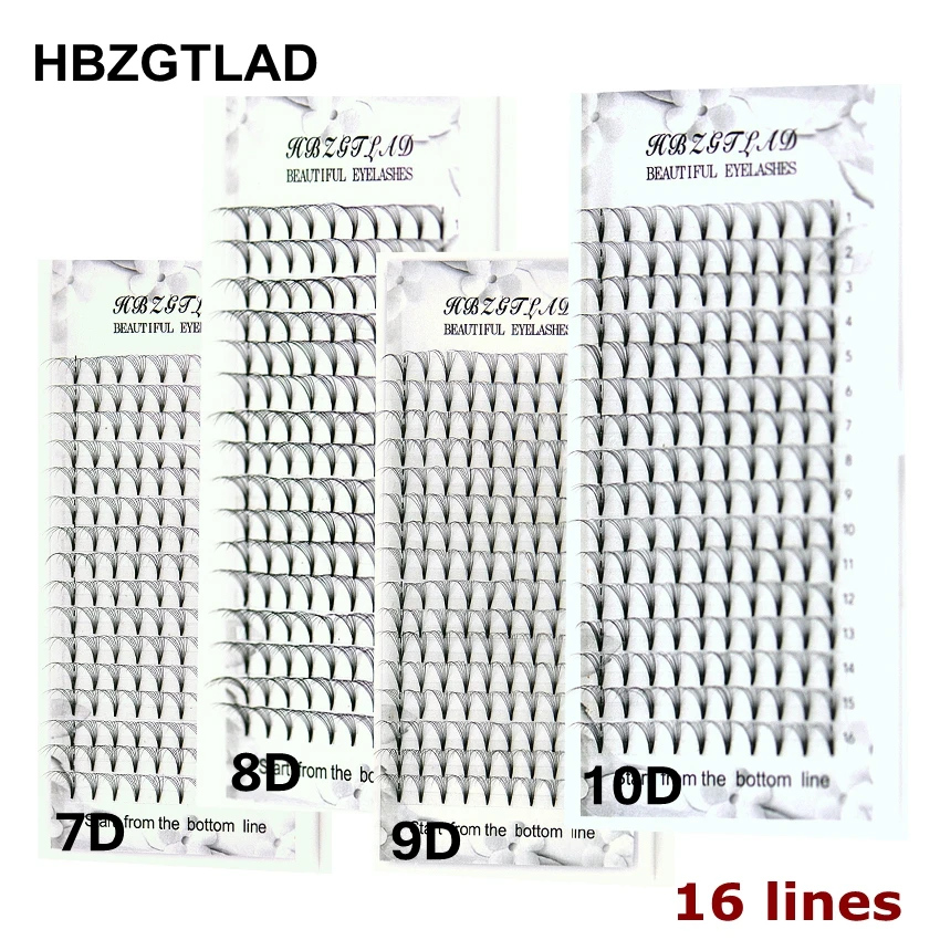 HBZGTLAD 16 Garis Kipas Volume - Eyelash Extension Russian ulasan dan harga