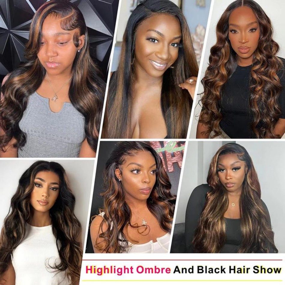 Wig Rambut Manusia Ombre Body  - Eyelash Extension Natural Look ulasan dan harga