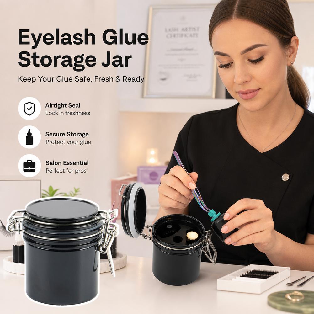 Wadah Penyimpanan Lem Bulu Mat - Eyelash Extension Look ulasan dan harga
