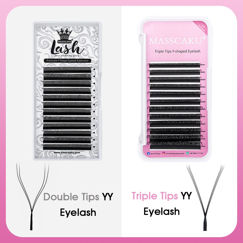 MASSCAKU jual panas alami Volu - Eyelash Extension Russian ulasan dan harga