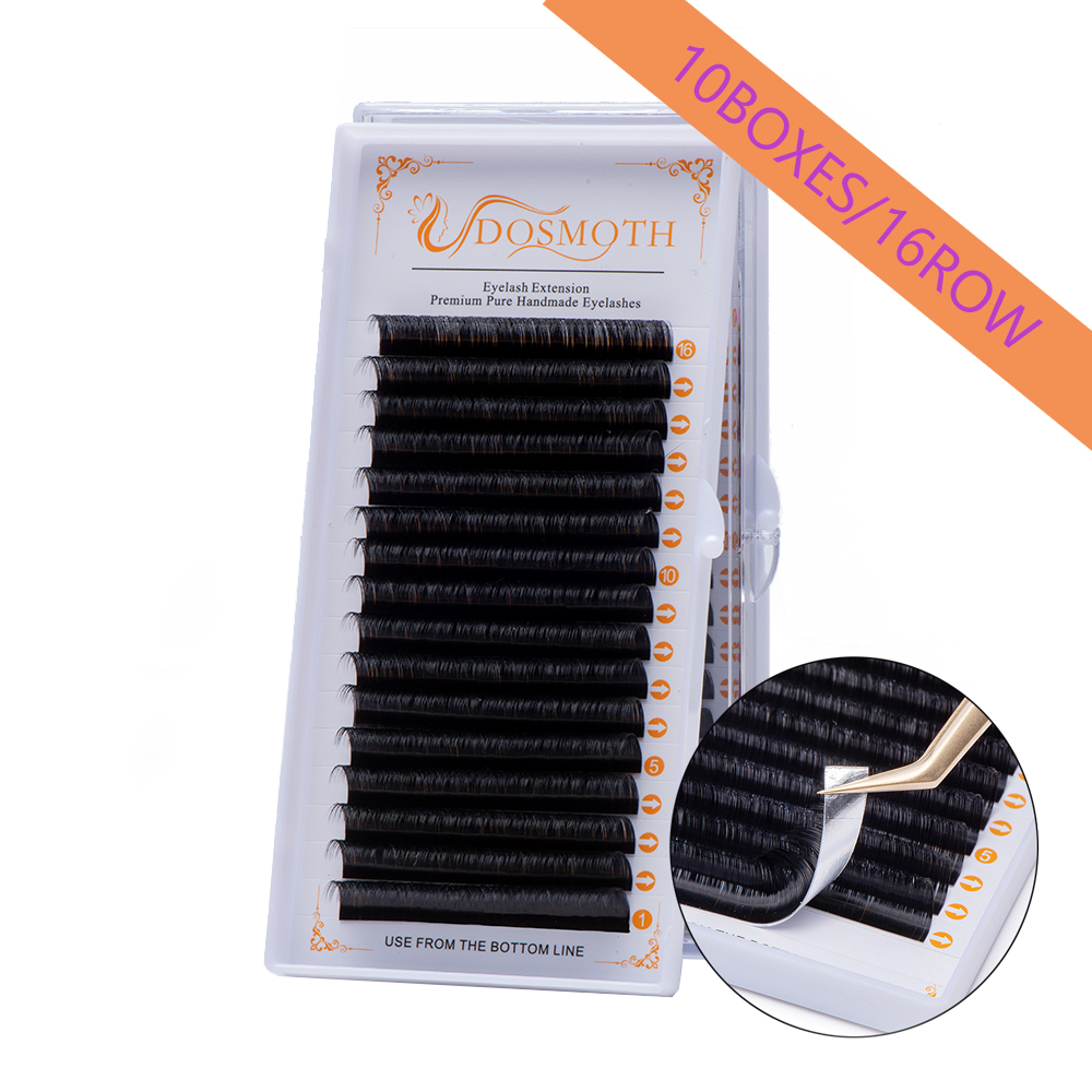 DOSMOTH 10 Kotak, 16 Baris, Bu - Eyelash Extension For Asian Eyes ulasan dan harga